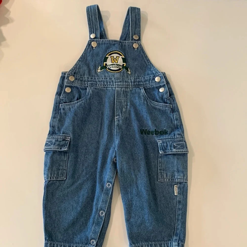 Weebok -‎ 18 month denim bib overalls, vintage